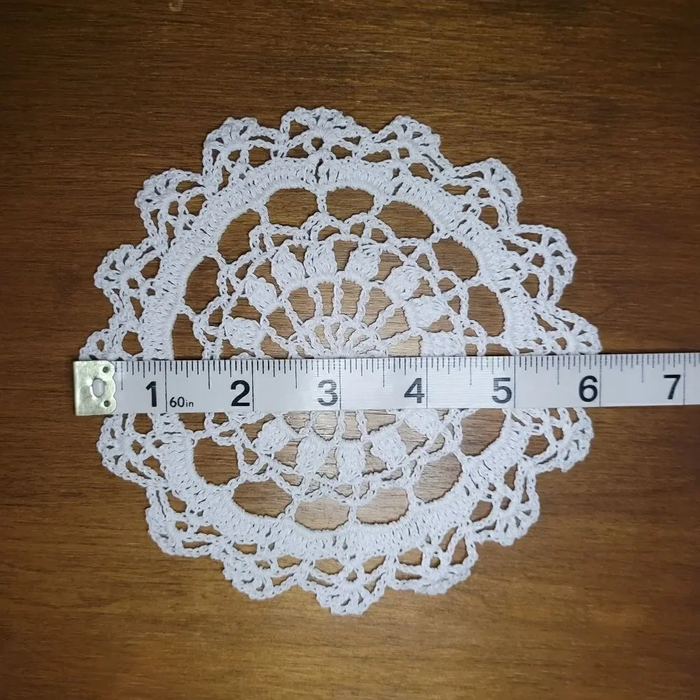 Set of 4 New Crocheted Doilies